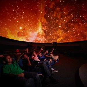 Kids in planetarium